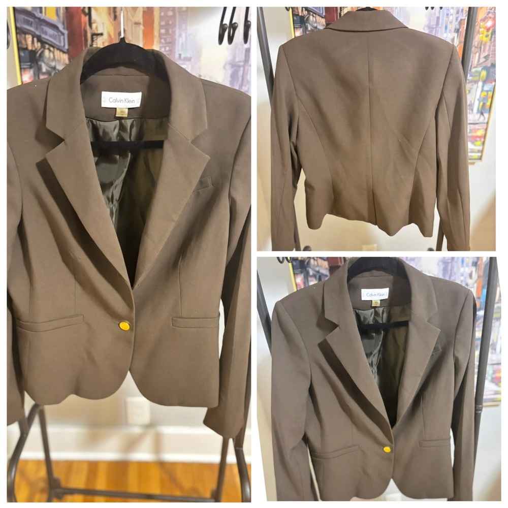 Calvin Klein Taupe Women's Blazer